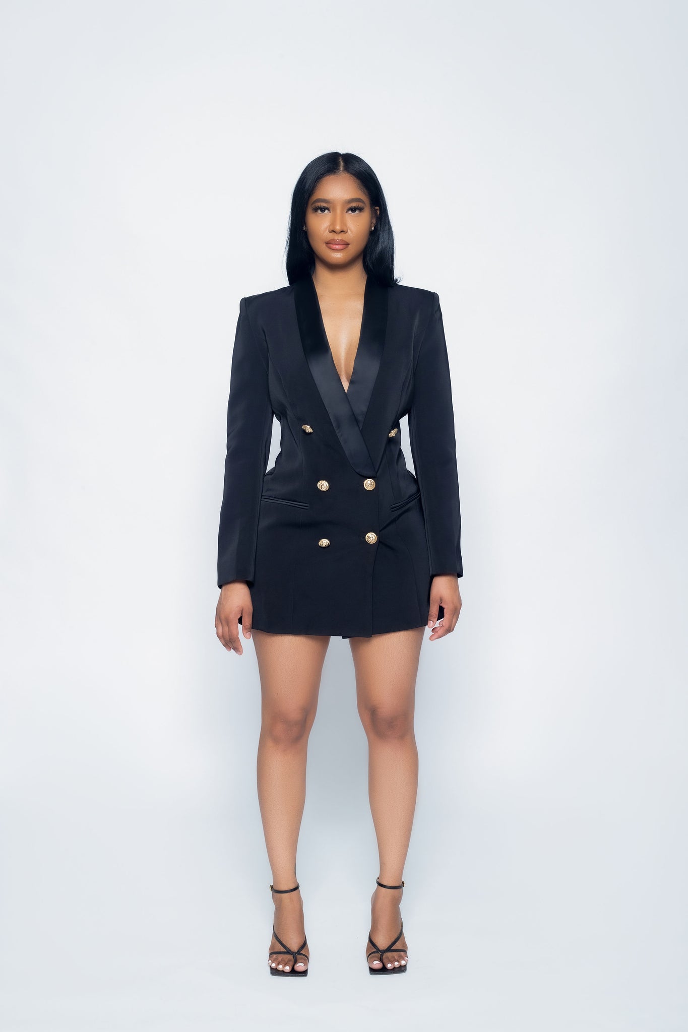 Classic Black Blazer Dress – Classy Gal Inc