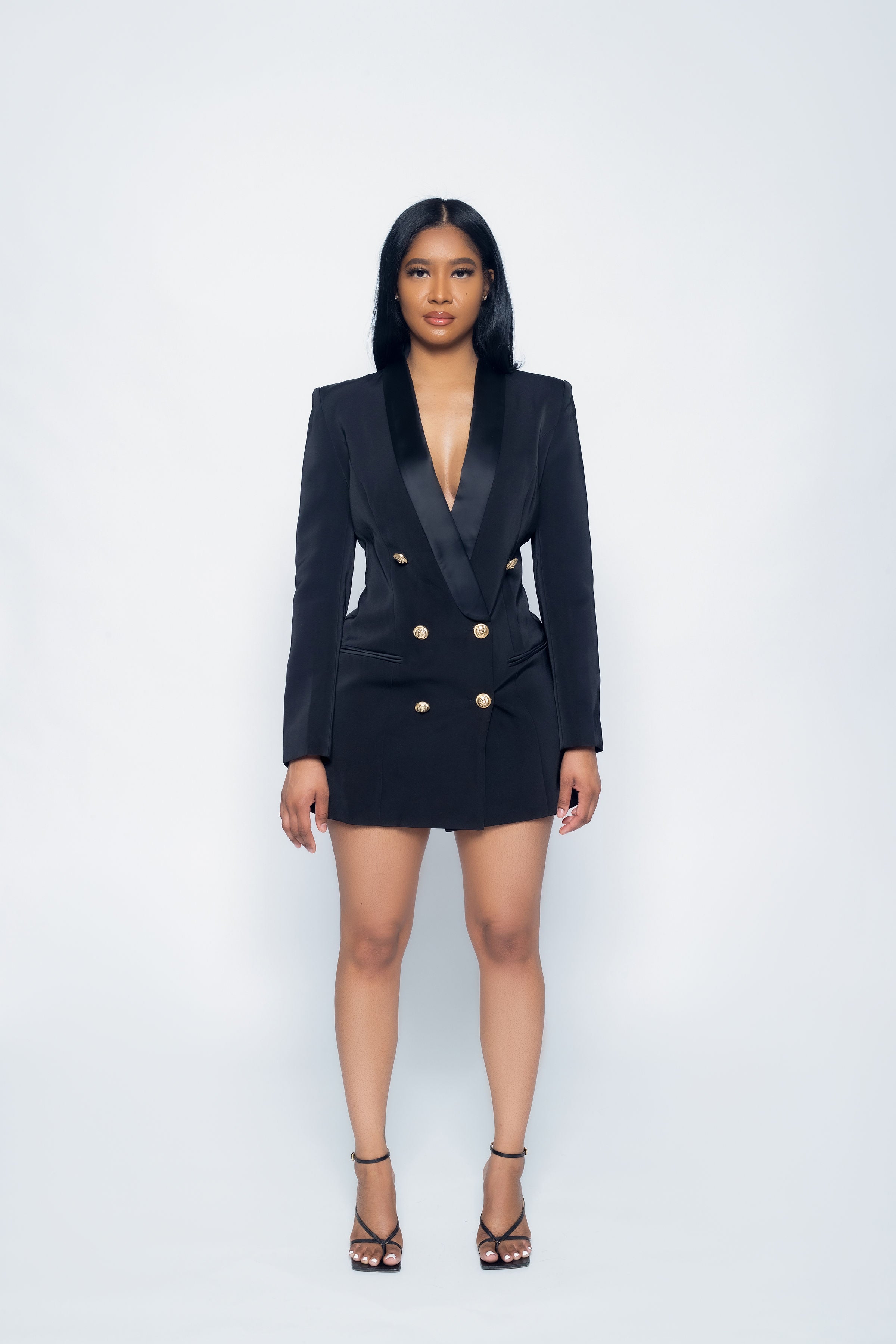 Classic Black Blazer Dress Classy Gal Inc. Classic Black Blazer Dress Classy Gal Inc.